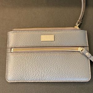 Kate Spade - Gray Wristlet - (New - Never Used)